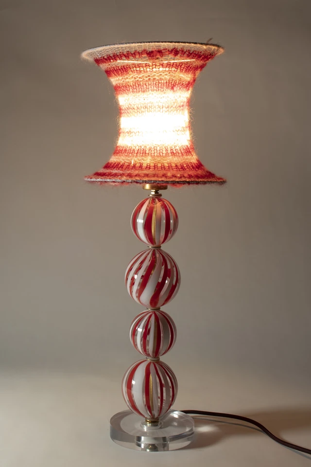 Candy Cane Lamp by Caroline Abbey