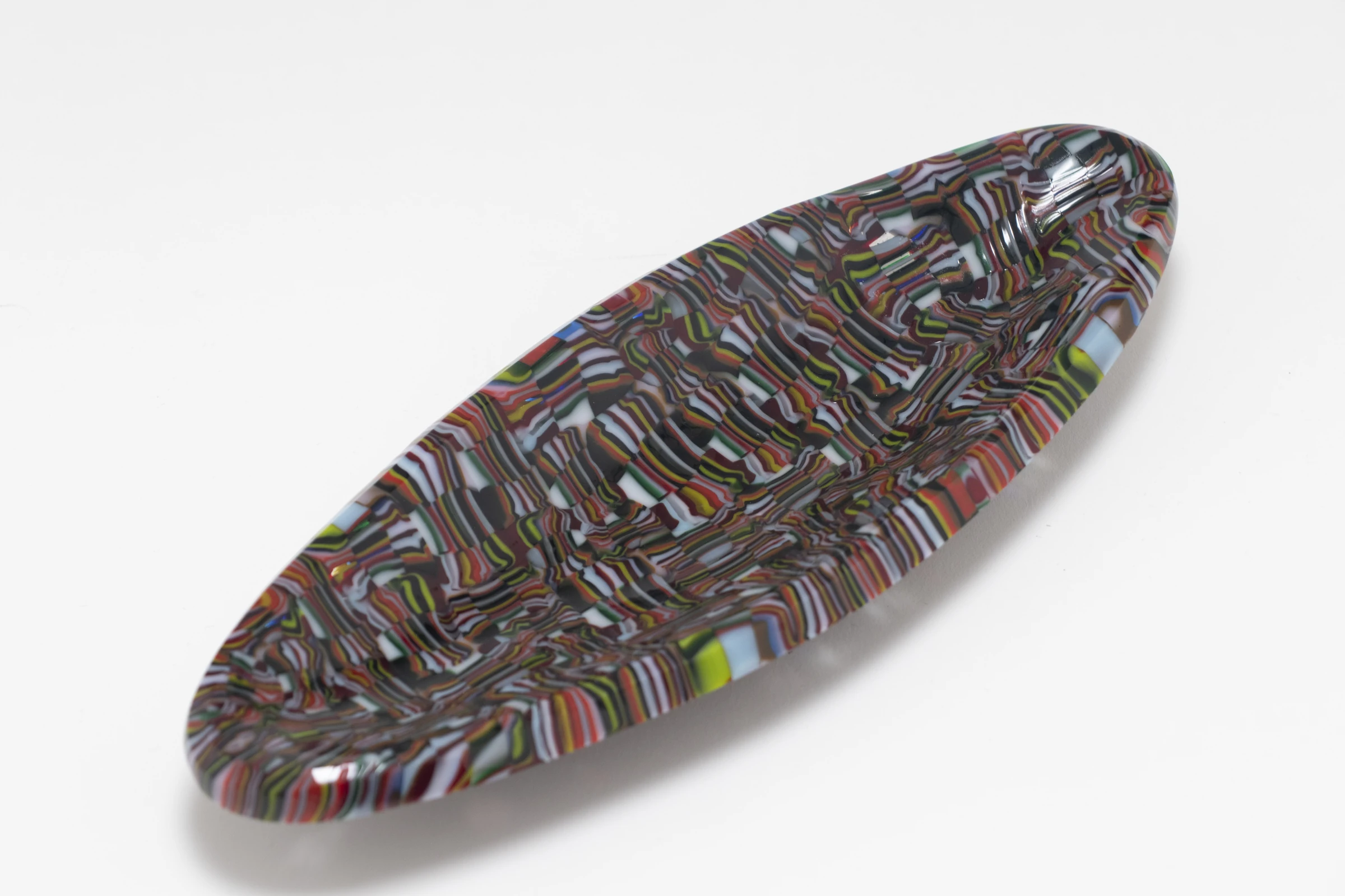 Crazy Quilt Dish by Caroline Abbey