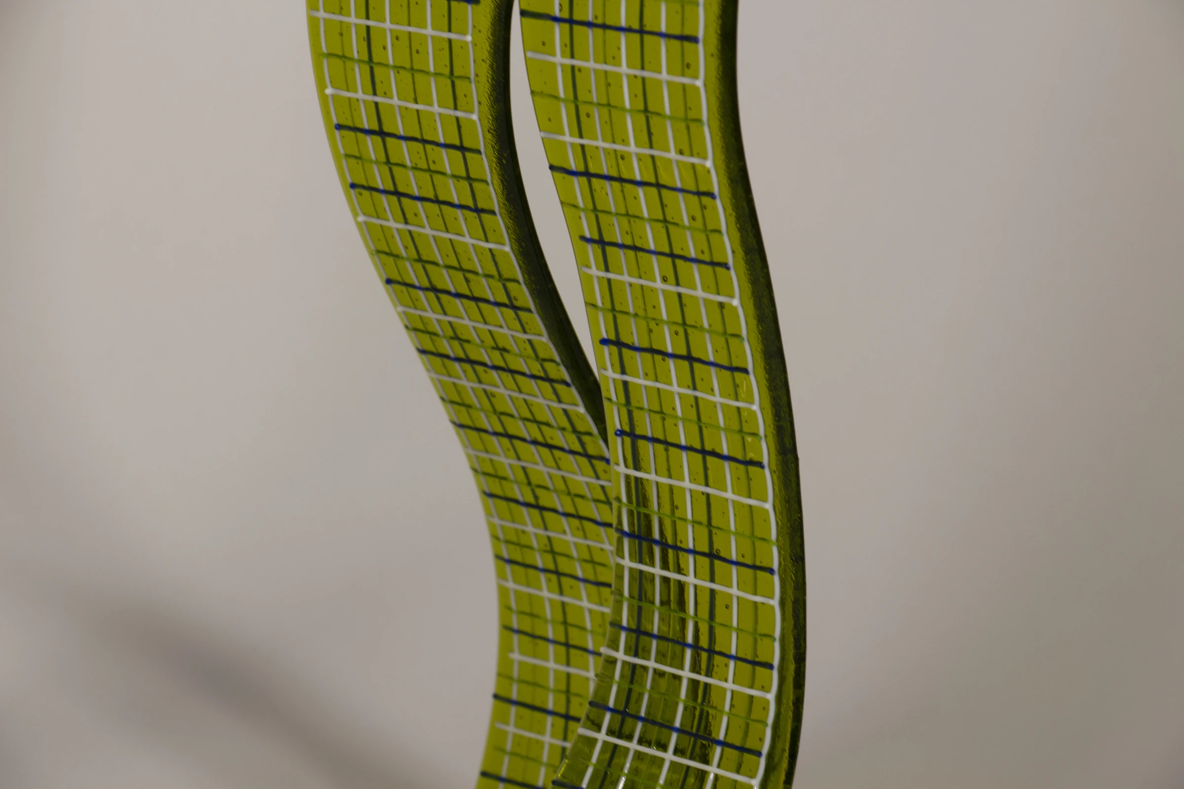 Green plaid pants — detail by Caroline Abbey