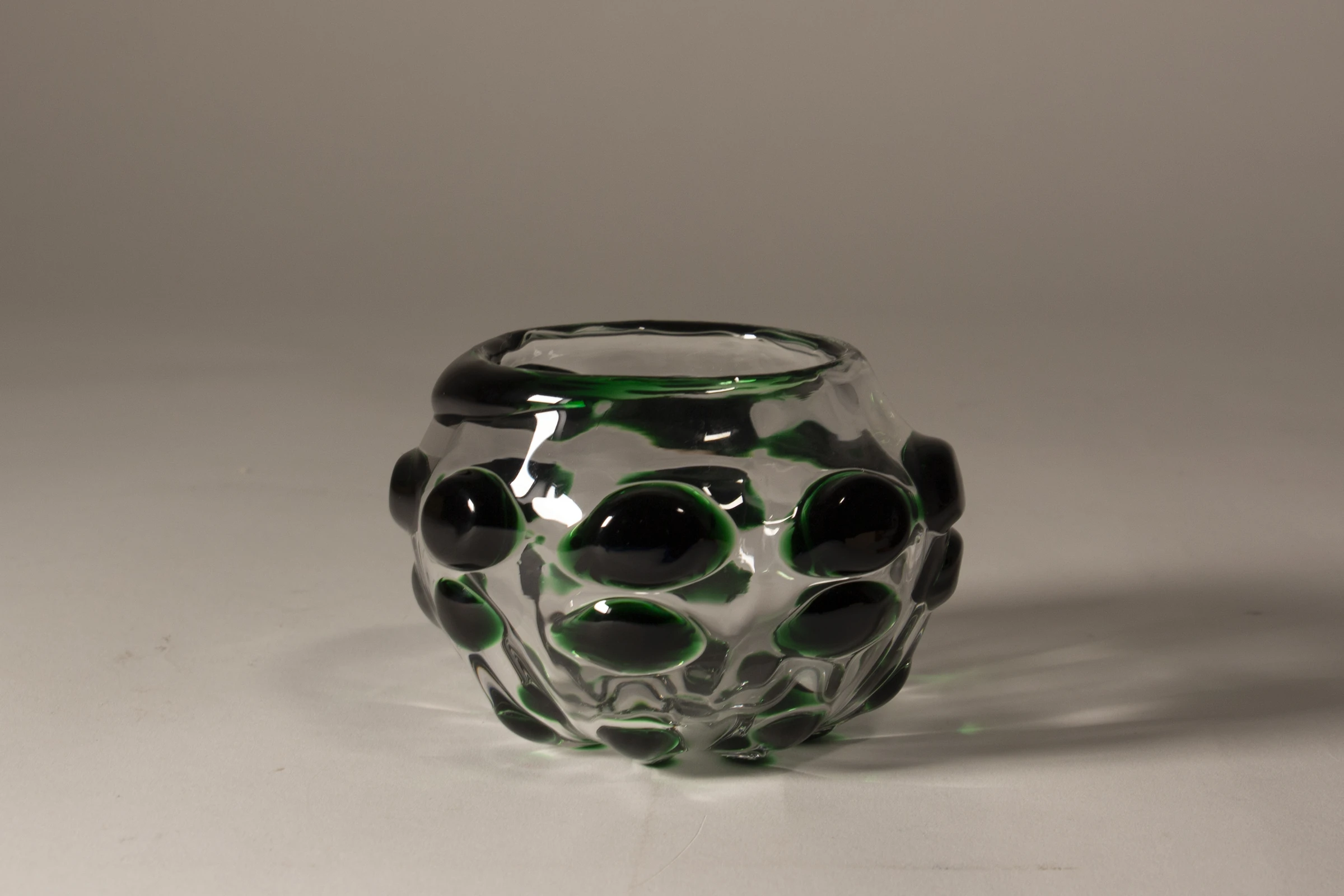 Green-spotted bowl by Caroline Abbey
